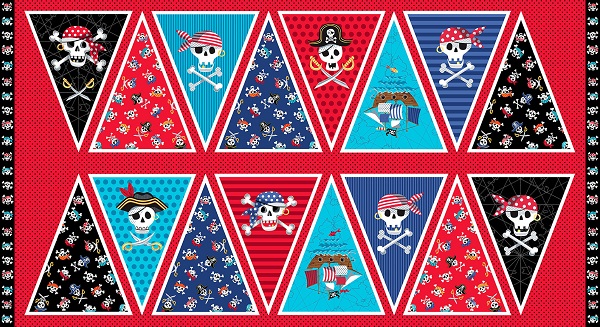 Pirate Bunting - red